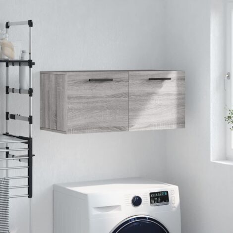 Armoire murale Meuble de rangement Armoire suspendue sonoma gris 80x36,5x35 cm bois d'ingénierie XZZZ591573 (1/5)
