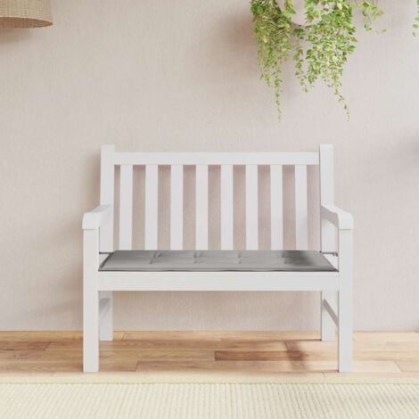 Coussin de banc de jardin  Coussin de Siège  Coussin pour Intérieur ou Extérieur gris 120x50x3 cm tissu oxford BTEB51165 (1/5)