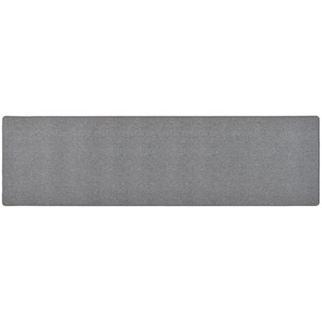 Tapis de couloir Tapis Salon Tapis Chambre Gris foncé 80x300 cm BZTE433842 (1/5)