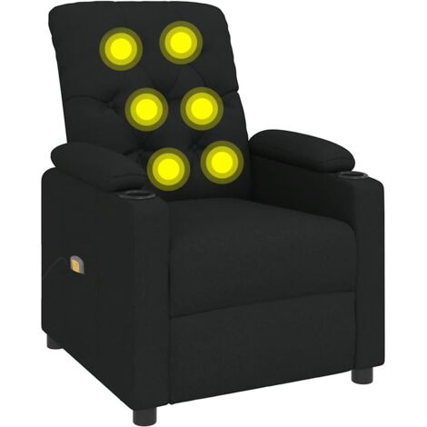 Chaise de bureau,Fauteuil de massage de bureau,Fauteuil Relax,Chaise Massage Noir Tissu VDVM117507 (1/5)