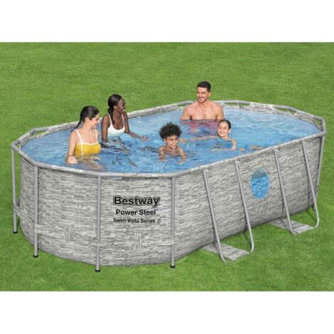 Piscine hors sol,Ensembles de piscine Power Steel 427x250x100 cm CNEI836455 (1/5)