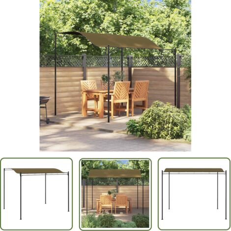 Furniture Limited - Auvent de parasol 3x2,4 m Taupe 180 g/m² (1/5)