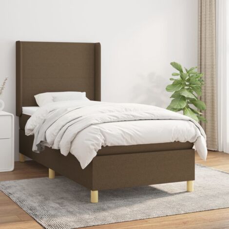 Lit Adulte - Lit à sommier tapissier avec matelas- Lit simple - Meuble de Chambre à Coucher - Crème 80x200 cm Tissu DNXGW1481094 CNIS1481094 (1/5)
