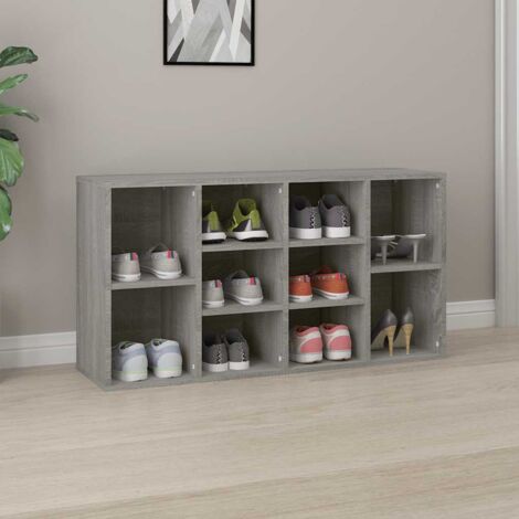 Banc à chaussures,Meuble d’entrée,Banc d'entrée Sonoma gris 103x30x54,5 cm Bois d'ingénierie VDVM128672 (1/5)