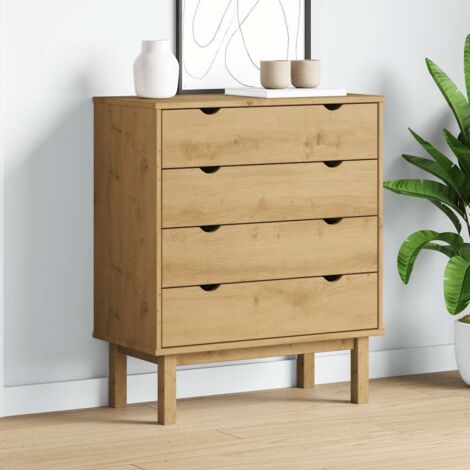 Armoire à tiroirs  Armoire de rangement 76,5x39,5x90 cm Bois de pin massif RTJEX588410 (1/5)