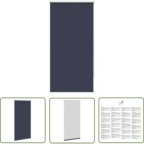 Store enrouleur occultant bleu 60 x 120 cm