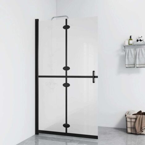 Paroi de douche，Écran de douche，Cloison de douche pliable Verre ESG dépoli 120x190 cm CNENE415890 (1/5)