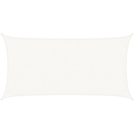 Voile d'ombrage - Toile d'ombrage - UV Protection pour Terrasse Jardin Extérieur - 160 g/m² Blanc 3x6 m PEHD VSGS463306 (1/5)