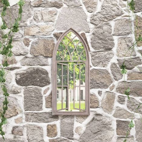Miroir de jardin Sable,Miroir extérieur,Miroir décoratif pour jardin 70x30 cm Fer pour utilisation extérieure DYHB557681 (1/5)