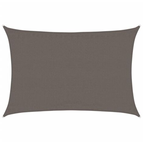 Voile d'ombrage - Toile d'ombrage - Auvent Imperméable - UV Protection pour Terrasse Jardin Extérieur - 160 g/m² Anthracite 3,5x5 m PEHD XDNXN30596 (1/5)