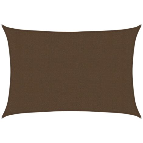 Voile d'ombrage - Toile d'ombrage - Auvent Imperméable - UV Protection pour Terrasse Jardin Extérieur - 160 g/m² Marron 3x4,5 m PEHD XDNXN83019 (1/5)