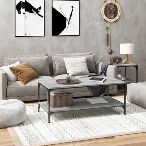 Table basse, Table d'appoint, Design Moderne,Table de Salon Sonoma gris 80x50x40 cm Bois d'ingénierie XZZ95511675 (1/5)