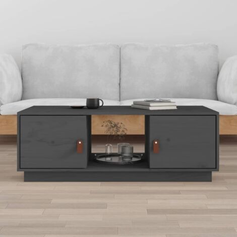 Table basse, Table de Salon, Table d'appoint, Design Moderne Gris 100x50x35 cm Bois massif de pin XZZ48020476 (1/5)