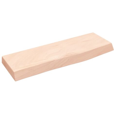 Étagère murale  Étagère suspendue  Etagères Flottantes 60x20x4 cm bois de chêne massif non traité BRZH244874 (1/4)