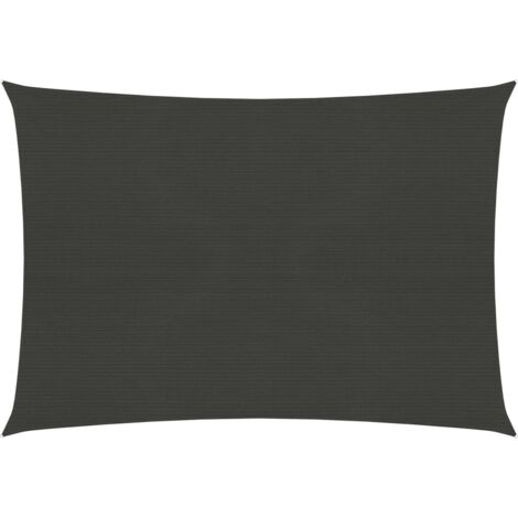 Voile d'ombrage 160 g/m2 Anthracite 2x3 m PEHD (1/5)