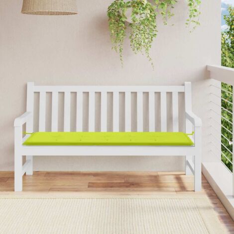 Coussin de banc de jardin Coussin de Siège Coussin pour Intérieur ou Extérieur vert brillant 150x50x3cm tissu oxford BTEB43212 (1/5)