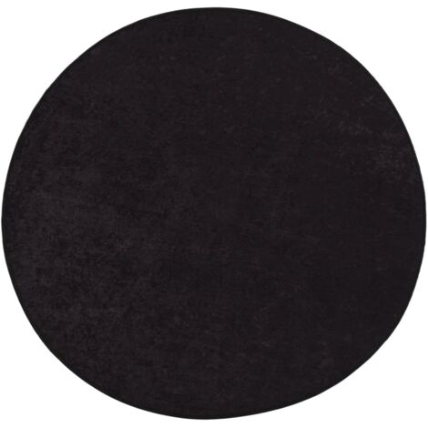 Tapis lavable antidérapant, Tapis de salon, Tapis Intérieur & Extérieur φ120 cm Anthracite MKS16902 (1/5)