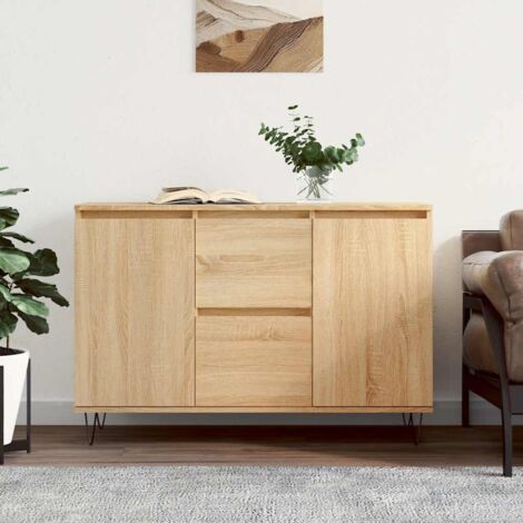 Buffet,Bahut,Meuble de Rangement pour Salon, Salle à Manger, Cuisine chêne sonoma 104x35x70 cm bois d'ingénierie DGBDF298580 (1/5)