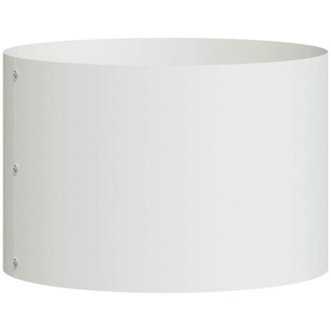 Anneau de Jardinière Bac à fleurs Blanc 30 x 30 x 20 cm Acier laminé à froid (1/5)