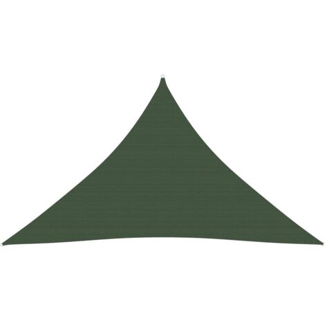 Voile de parasol, Voile d'ombrage, Toile Tendue Parasol protection contre la chaleur 160 g/m² Vert foncé 5x5x6 m PEHD TTF8907 (1/5)