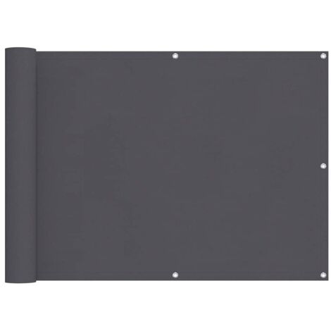 Écran de balcon, Brise vue Pour Balcon en tissu Oxford anthracite de 90x400 cm GHJ35485 (1/4)