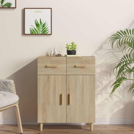 Buffet, Meuble de Rangement, Armoire de Cuisine Chêne sonoma 69,5x34x90 cm Bois d'ingénierie RDS5174 (1/5)