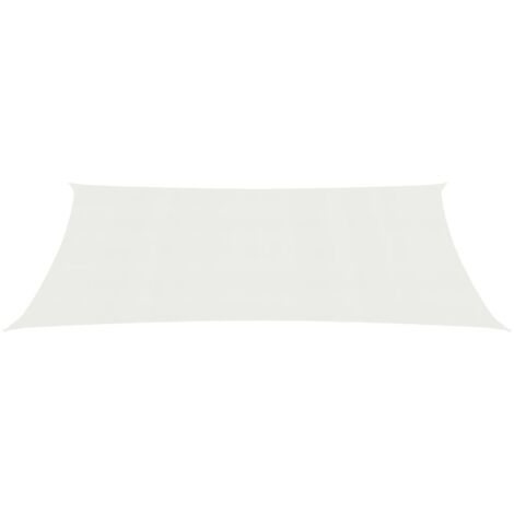 INLIFE Voile d'ombrage 160 g/m² Blanc 3x4,5 m PEHD (1/5)