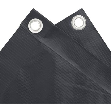 INLIFE Écran de balcon en tissu Oxford anthracite de 75x600 cm (1/4)