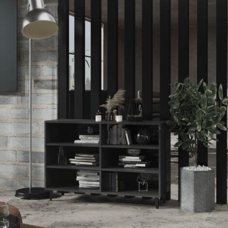 Buffet, Meuble de Rangement, Armoire de Cuisine Gris brillant 103,5x35x70 cm Aggloméré RDS2241 (1/5)