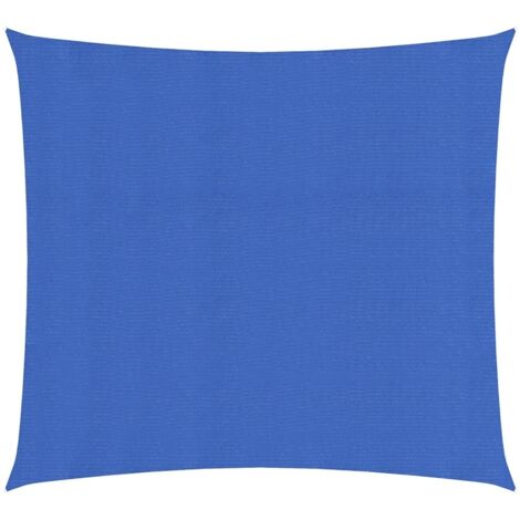 Voile de parasol, Voile d'ombrage, Toile Tendue Parasol protection contre la chaleur 160 g/m² Bleu 2,5x2,5 m PEHD TTF9820 (1/5)