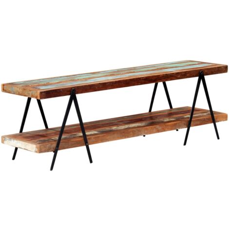 Meuble TV, Banc TV, Support pour Téléviseur, Meuble de Salon 160x40x50 cm Bois de récupération massif YHJ73419 (1/5)