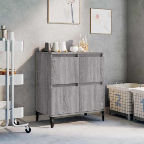 Buffet, Meuble de Rangement, Armoire de Cuisine Sonoma gris 60x35x70 cm Bois d'ingénierie RDS9721 (1/5)