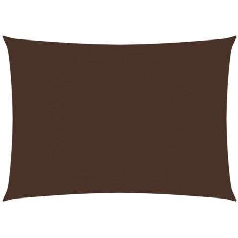 Voile de parasol, Voile d'ombrage, Toile Tendue Parasol protection contre la chaleur Tissu Oxford rectangulaire 2x4 m Marron TTF2862 (1/5)