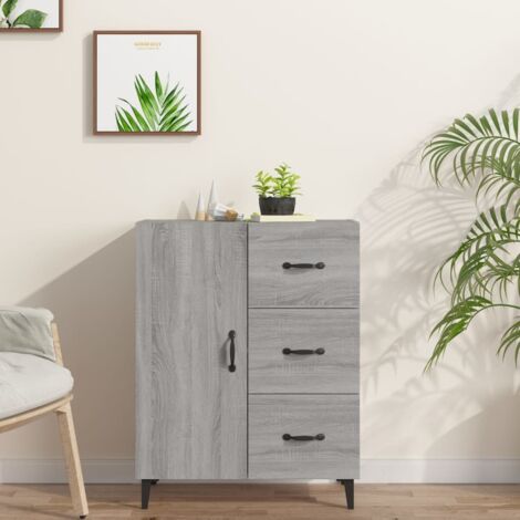 Buffet, Meuble de Rangement, Armoire de Cuisine Sonoma gris 69,5x34x90 cm Bois d'ingénierie RDS7144 (1/5)