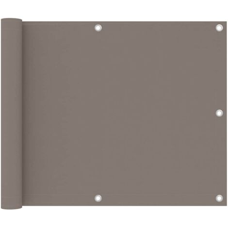 Écran de balcon, Brise vue Pour Balcon Taupe 75x600 cm Tissu Oxford GHJ57083 (1/5)