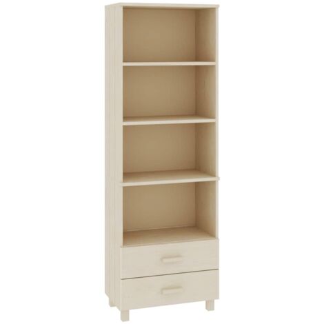Buffet Marron miel 60x35x180 cm Bois massif de pin (1/5)