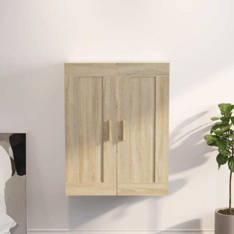 Armoire murale, Meuble Haut, Armoire Etagère de rangement Chêne sonoma 69,5x32,5x90 cm Bois d'ingénierie HYB53894 (1/5)