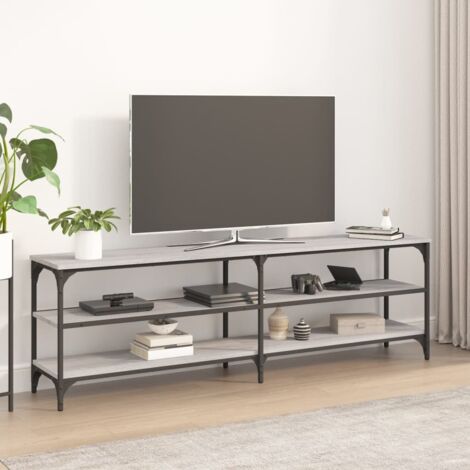 Meuble TV, Banc TV, Support pour Téléviseur, Meuble de Salon Sonoma gris 160x30x50 cm bois d'ingénierie YHJ73589 (1/5)