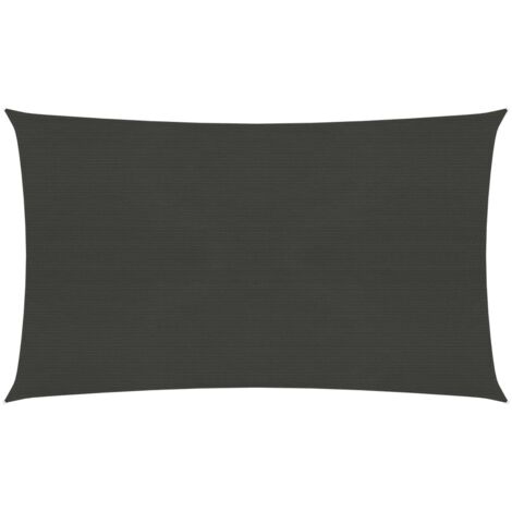 INLIFE Voile d'ombrage 160 g/m² Anthracite 2,5x5 m PEHD (1/5)