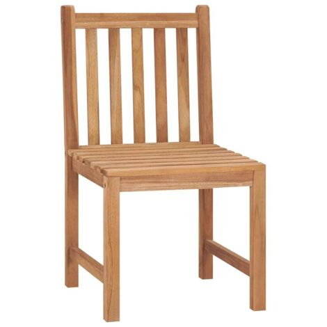 INLIFE Chaises de jardin 2 pcs Bois de teck solide (1/5)