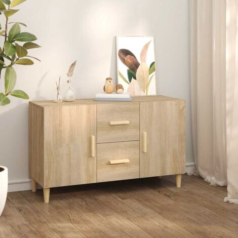 Buffet, Meuble de Rangement, Armoire de Cuisine Chêne sonoma 100x36x60 cm Bois d'ingénierie RDS8072 (1/5)