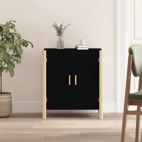 Buffet, Meuble de Rangement, Armoire de Cuisine Noir 62x38x70 cm Bois d'ingénierie RDS8654 (1/5)