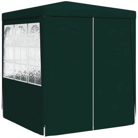 Tente de réception avec parois latérales 2x2 m Vert 90 g/m2 (1/5)