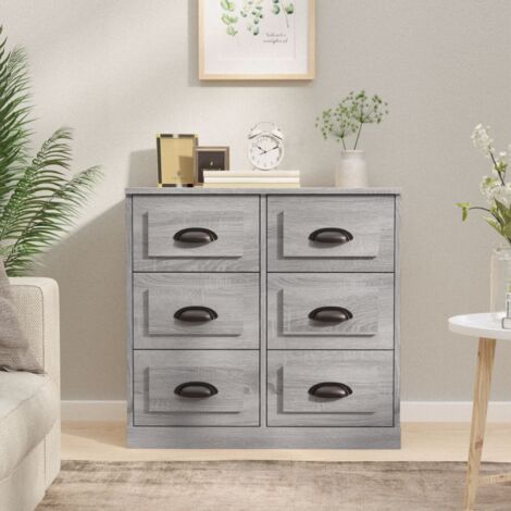 Buffet, Meuble de Rangement, Armoire de Cuisine sonoma gris 70x35,5x67,5 cm bois d'ingénierie RDS5226 (1/5)