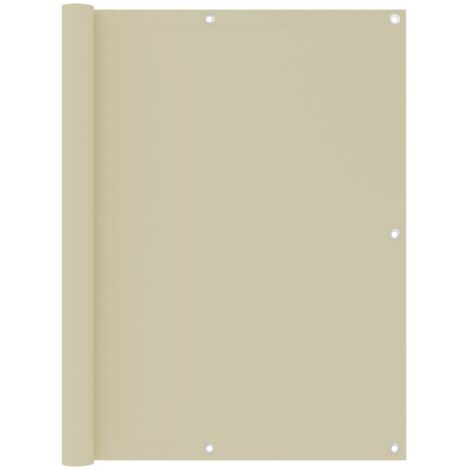 Écran de balcon， Brise vue Pour Balcon Crème 120x400 cm Tissu Oxford GHJ87518 (1/5)