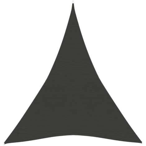 Voile de parasol, Voile d'ombrage, Toile Tendue Parasol protection contre la chaleur 160 g/m² Anthracite 3x4x4 m PEHD TTF1415 (1/5)