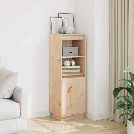 Buffet, Meuble de Rangement, Armoire de Cuisine 37x34x110 cm Bois massif de pin RDS8019 (1/5)