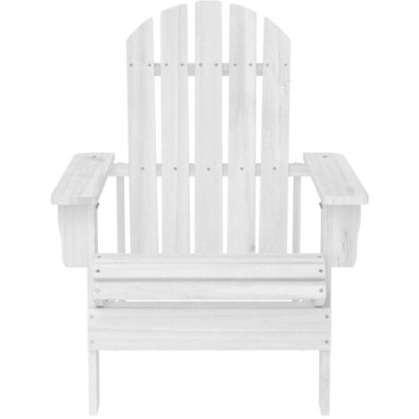 Chaise de jardin bois blanc