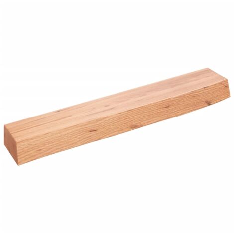 Étagère murale, Étagère flottante, Support mural stable, pour Salon marron clair 60x10x6 cm bois chêne massif traité ASD56652 (1/4)