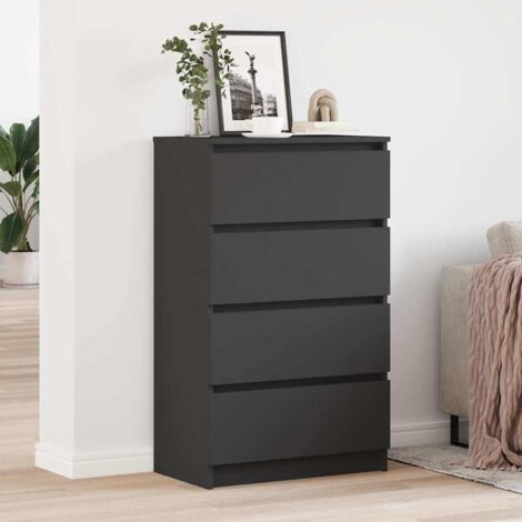 Buffet, Meuble de Rangement, Armoire de Cuisine Noir 60x35x98,5 cm Bois d'ingénierie RDS5838 (1/5)